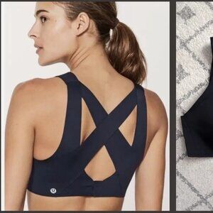 LULULEMON Cross Back Enlite High Support Bra - Black - Size 34B